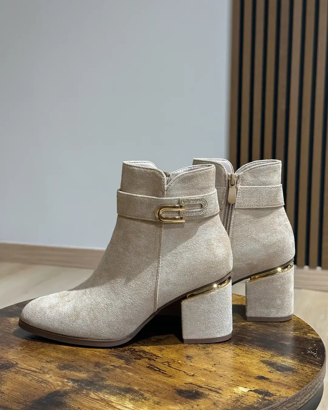 Austin - Stivaletto In Camoscio Beige