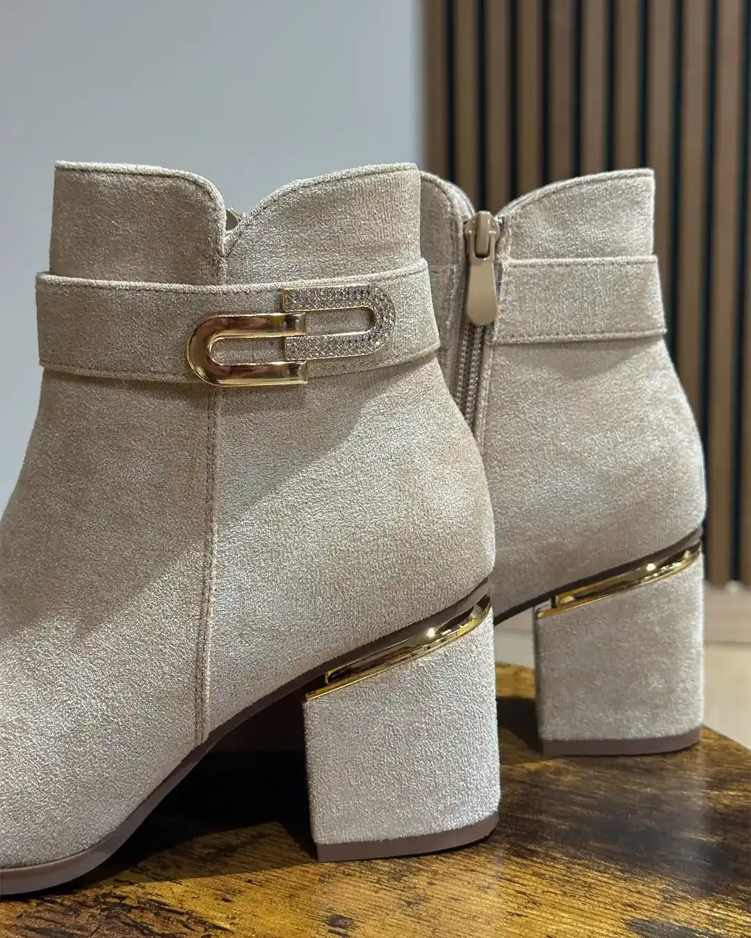 Austin - Stivaletto In Camoscio Beige