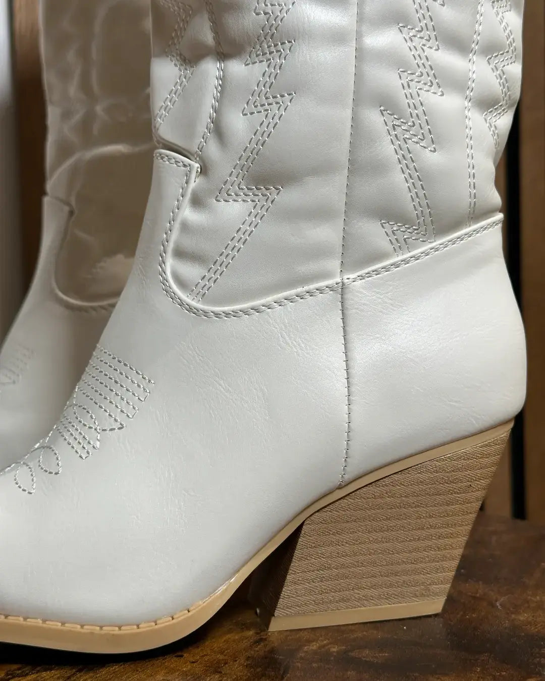 Dallas - Stivale Texano Bianco