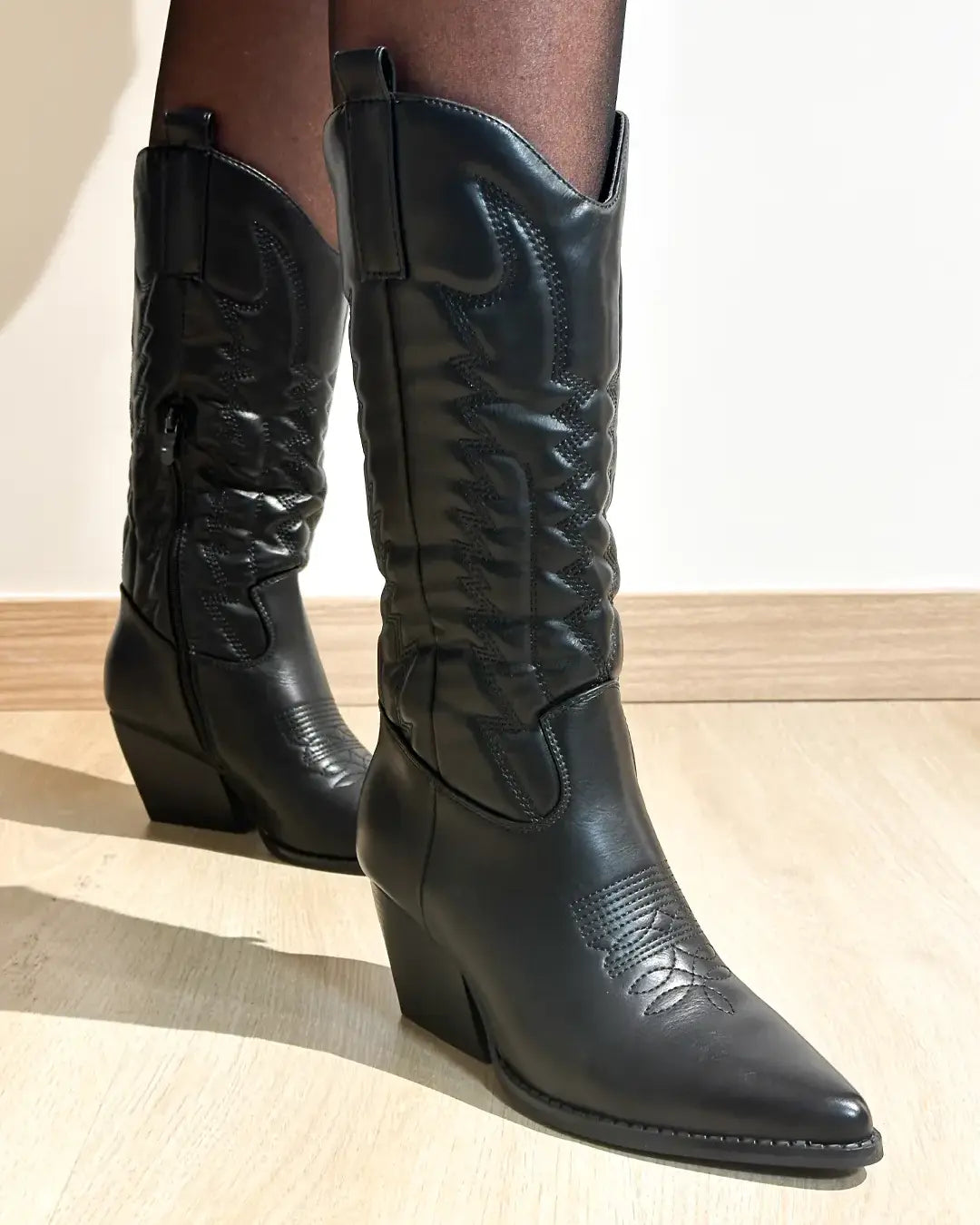 Dallas - Stivale Texano Nero