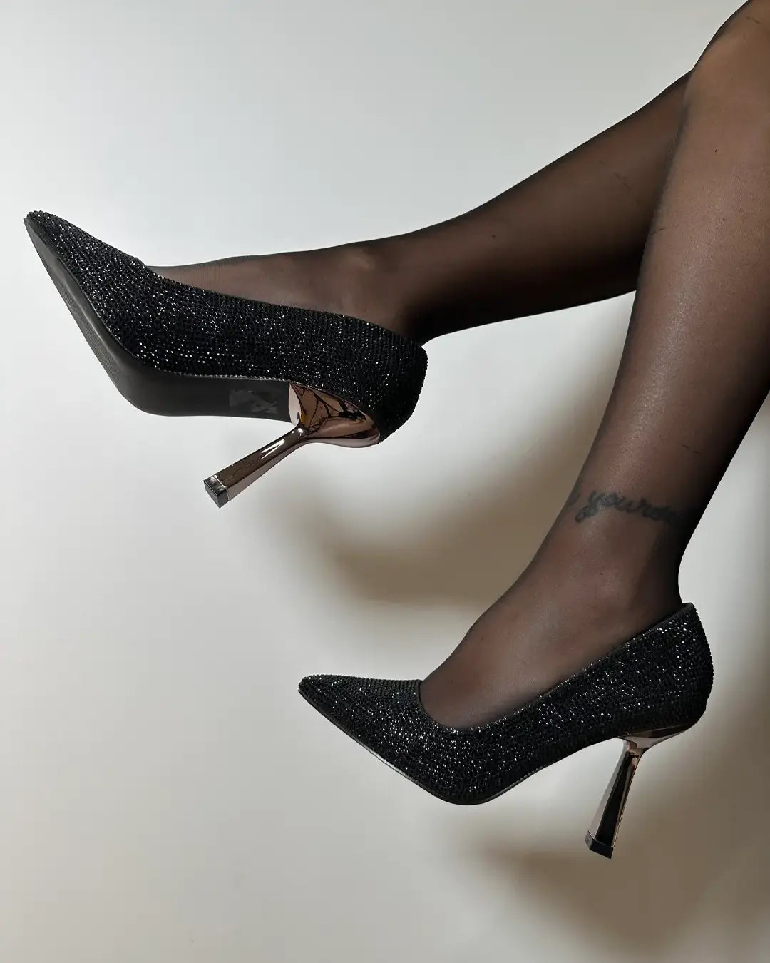 Lux - Décolleté Con Brillantini Nero