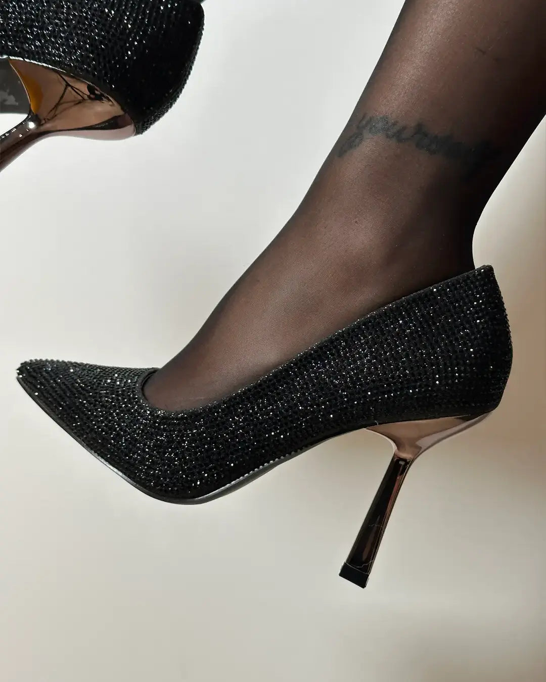 Lux - Décolleté Con Brillantini Nero
