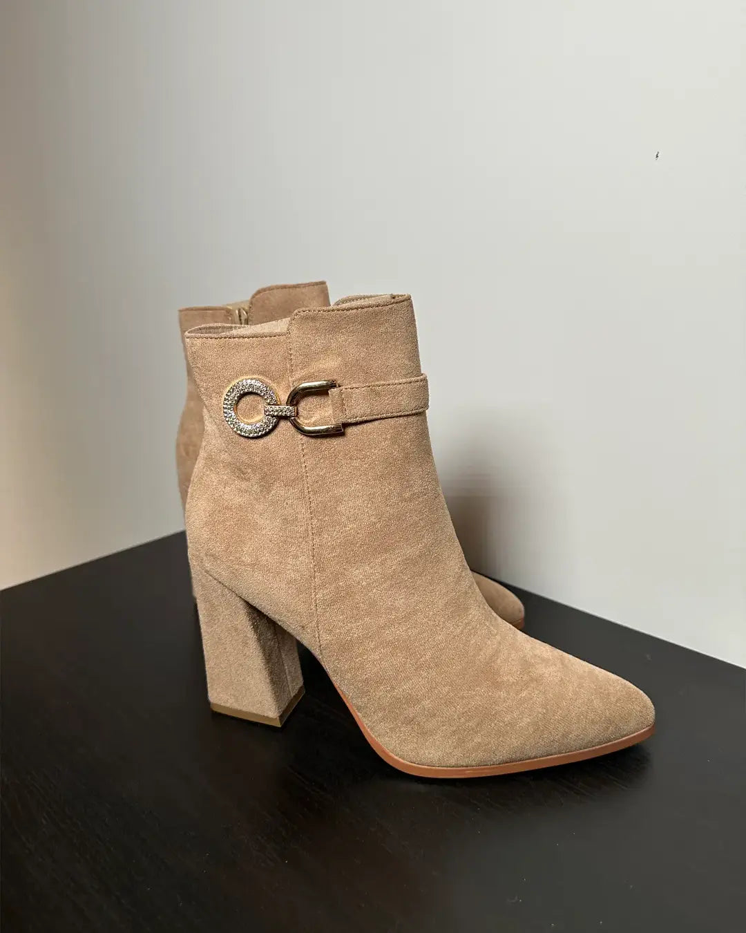 Zante - Stivaletti Tacco a Blocco Beige