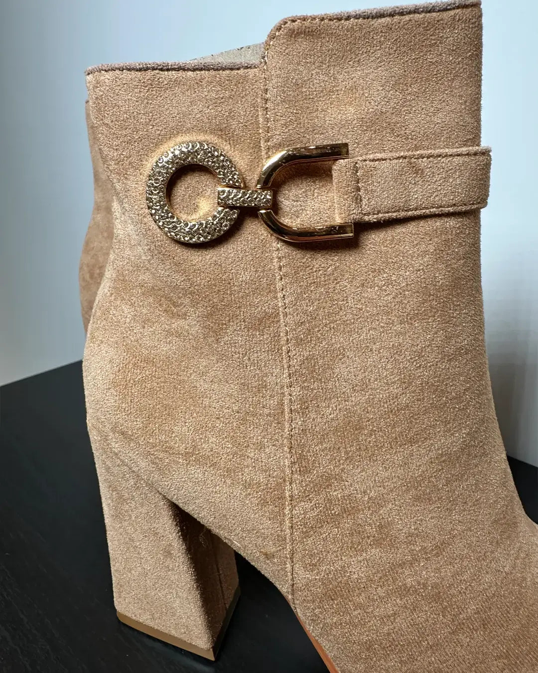 Zante - Stivaletti Tacco a Blocco Beige