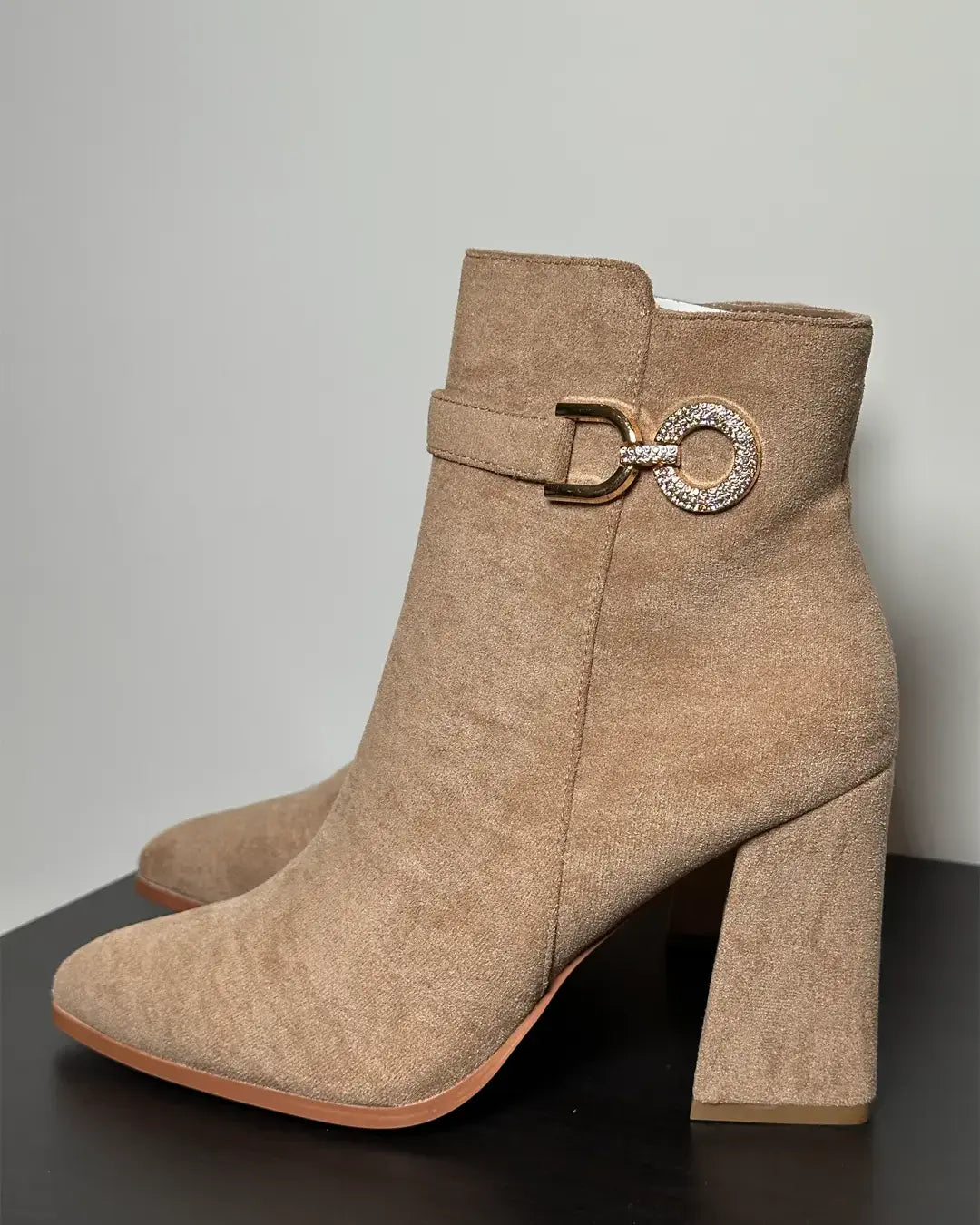 Zante - Stivaletti Tacco a Blocco Beige