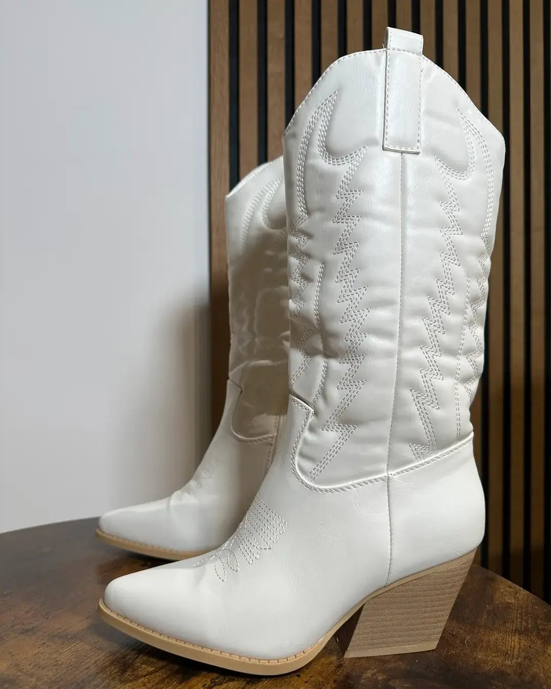 Dallas - Stivale Texano Bianco