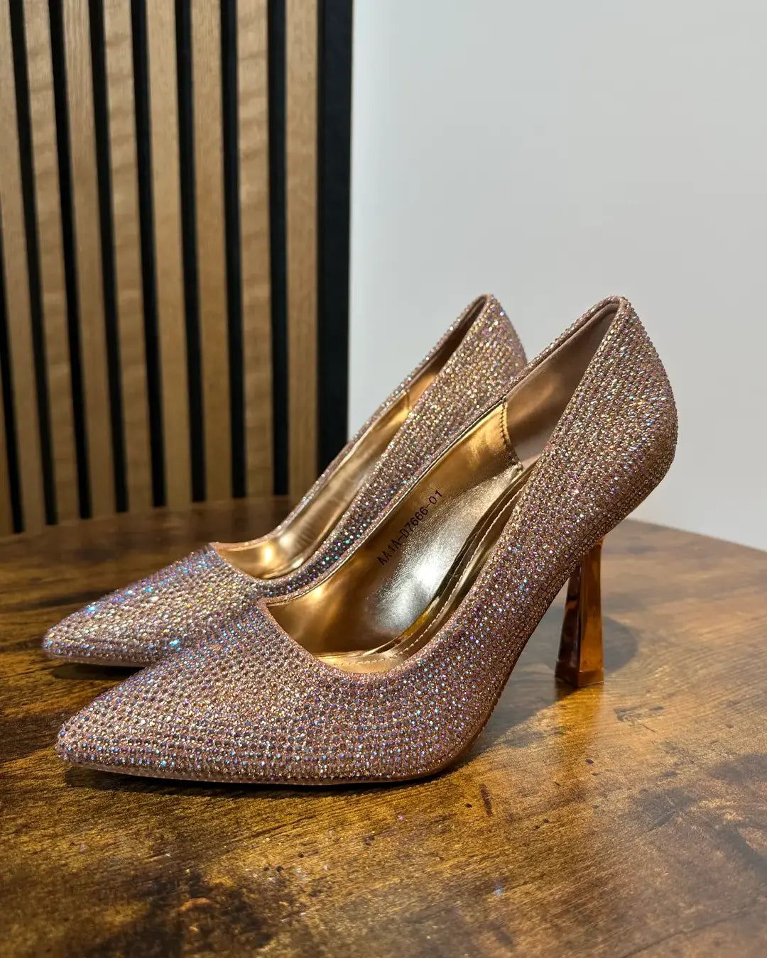 Lux Décolleté Con Brillantini Champagne 361